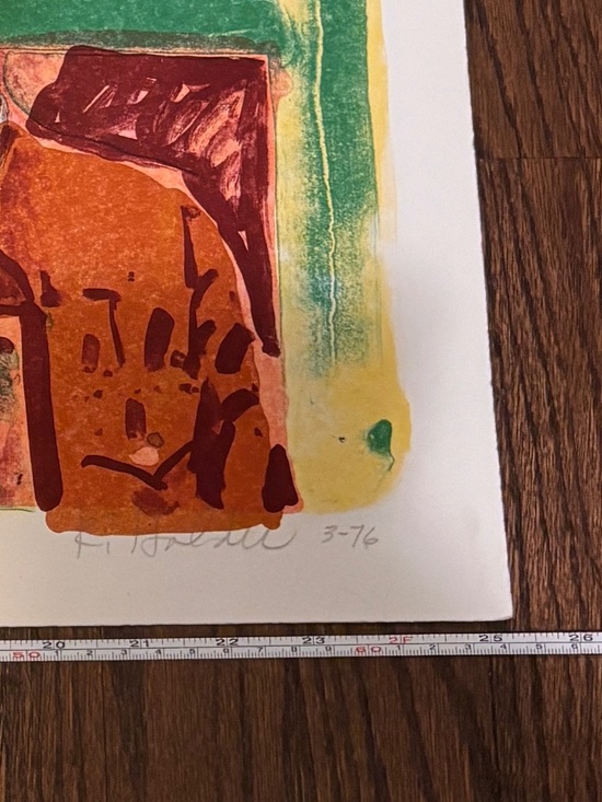 Ken Holder Screenprint - "Jack H. Painting Holder" B.A.T Dated 3/76 - Picture 5 of 7